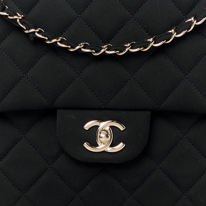 Chanel Neoprene Quilted XXL Travel Flap Bag Black 9 of 13