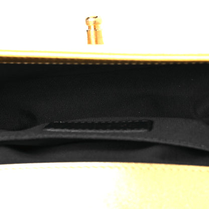 Chanel Metallic Lambskin Embossed Small Cube Boy Flap Gold 5 of 15