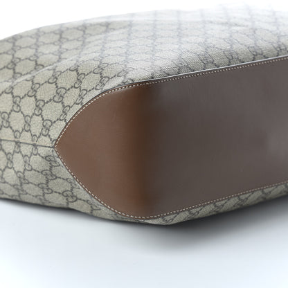 Gucci GG Supreme Monogram Large Linea A Hobo Light Brown 6 of 10