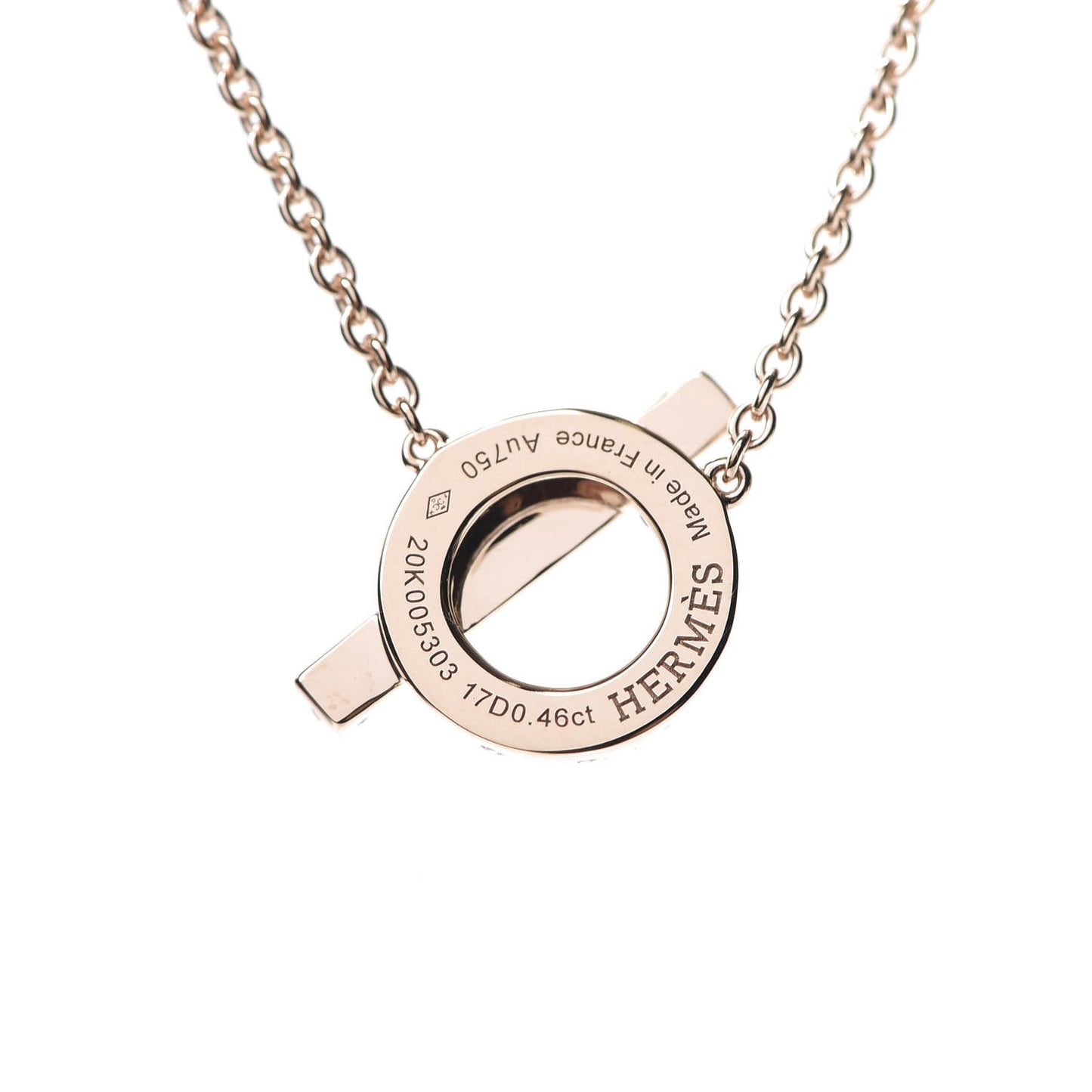 18K Rose Gold Diamond Finesse Pendant Necklace