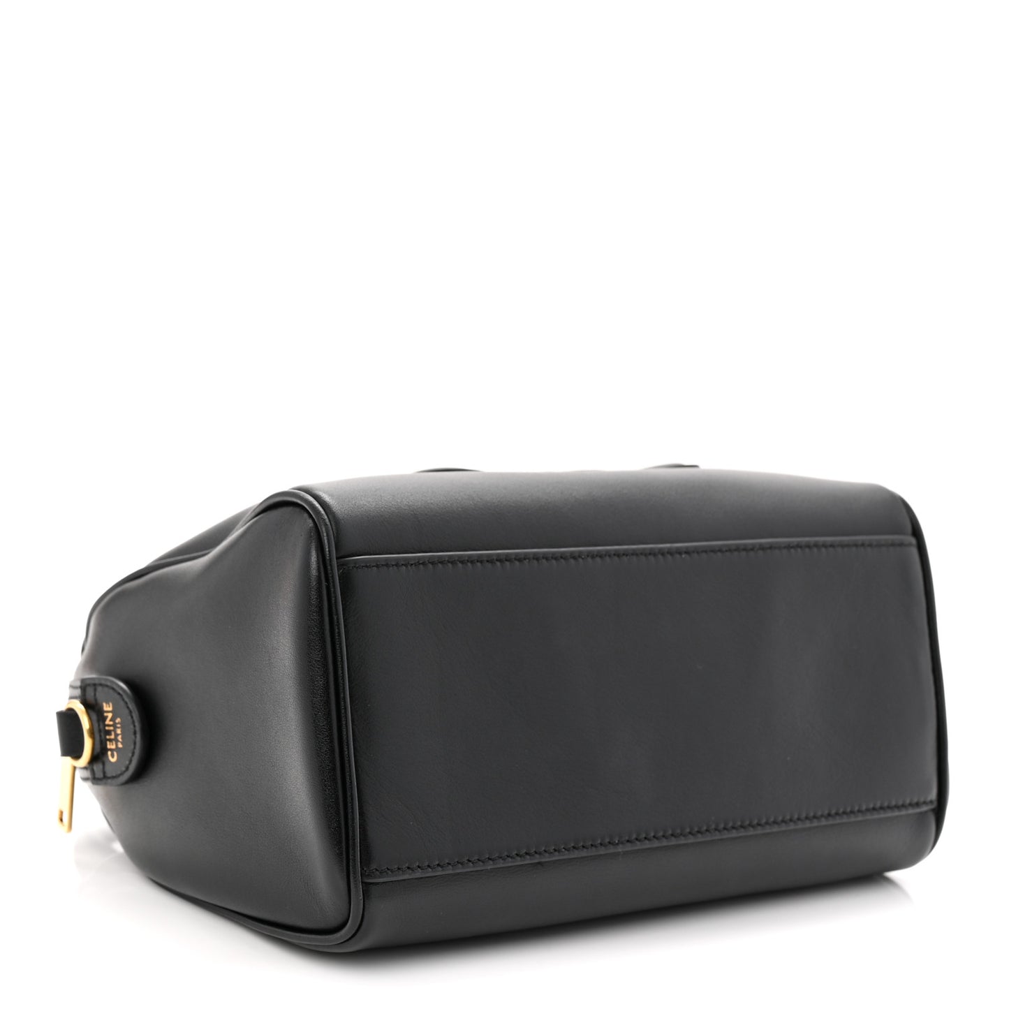 Smooth Calfskin Triomphe Small Boston Bag Black