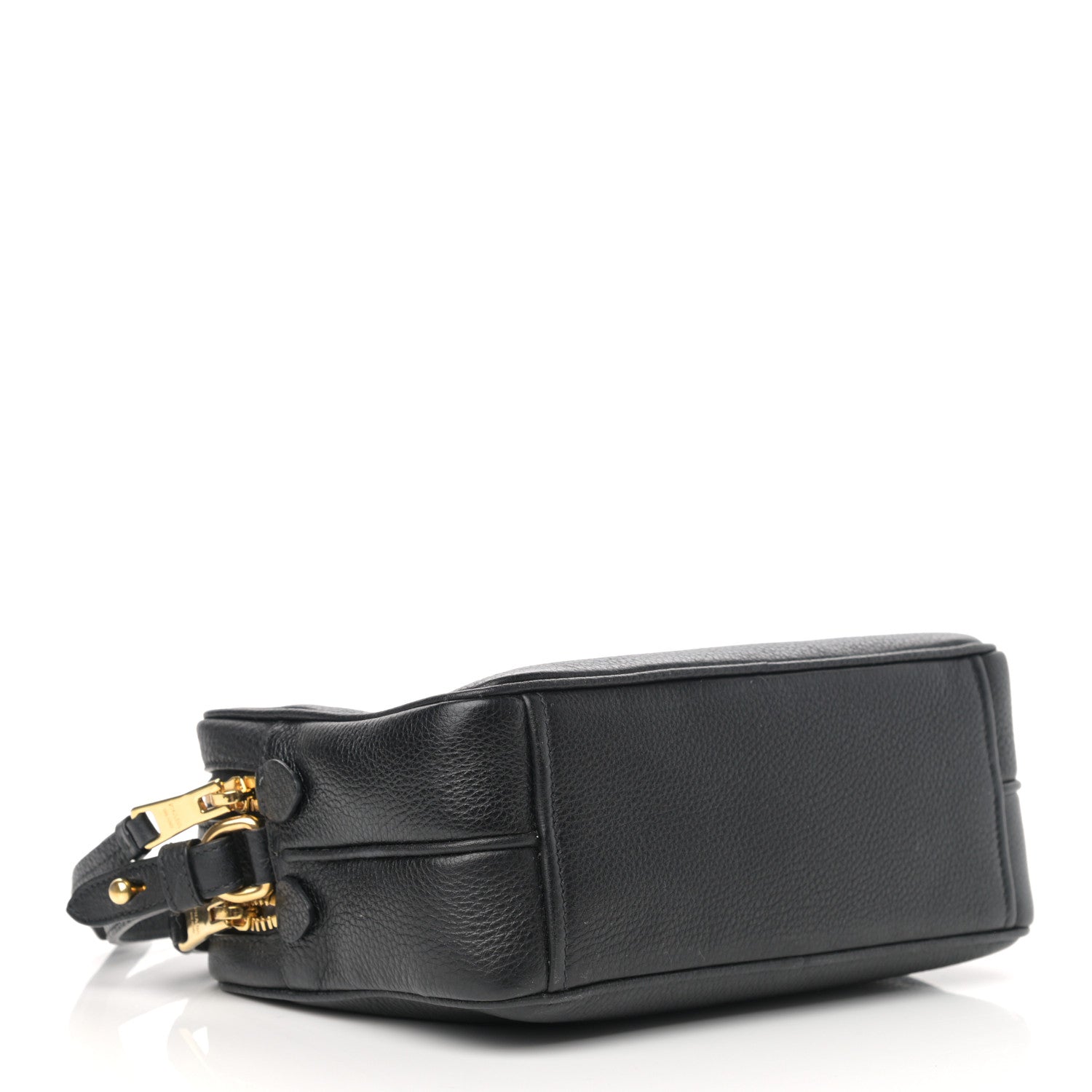 Prada Vitello Daino Medium Double Zip Shoulder Bag Black 6 of 21