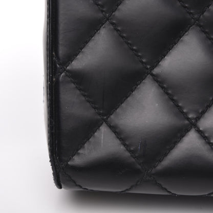 Chanel Calfskin Stitch Surpique Bowler Black 13 of 16