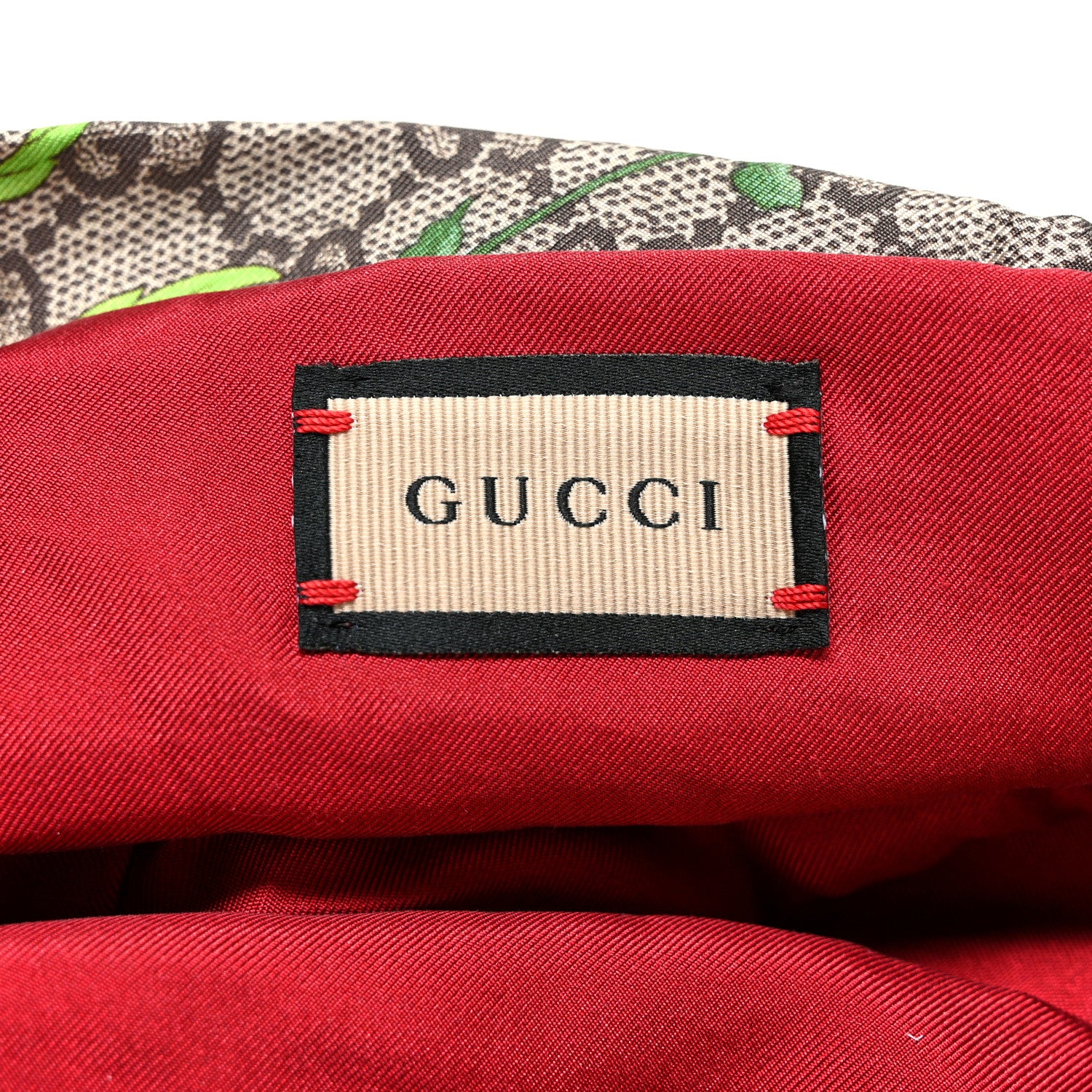 Gucci Silk Monogram Flora Print Headband M Red 4 of 6