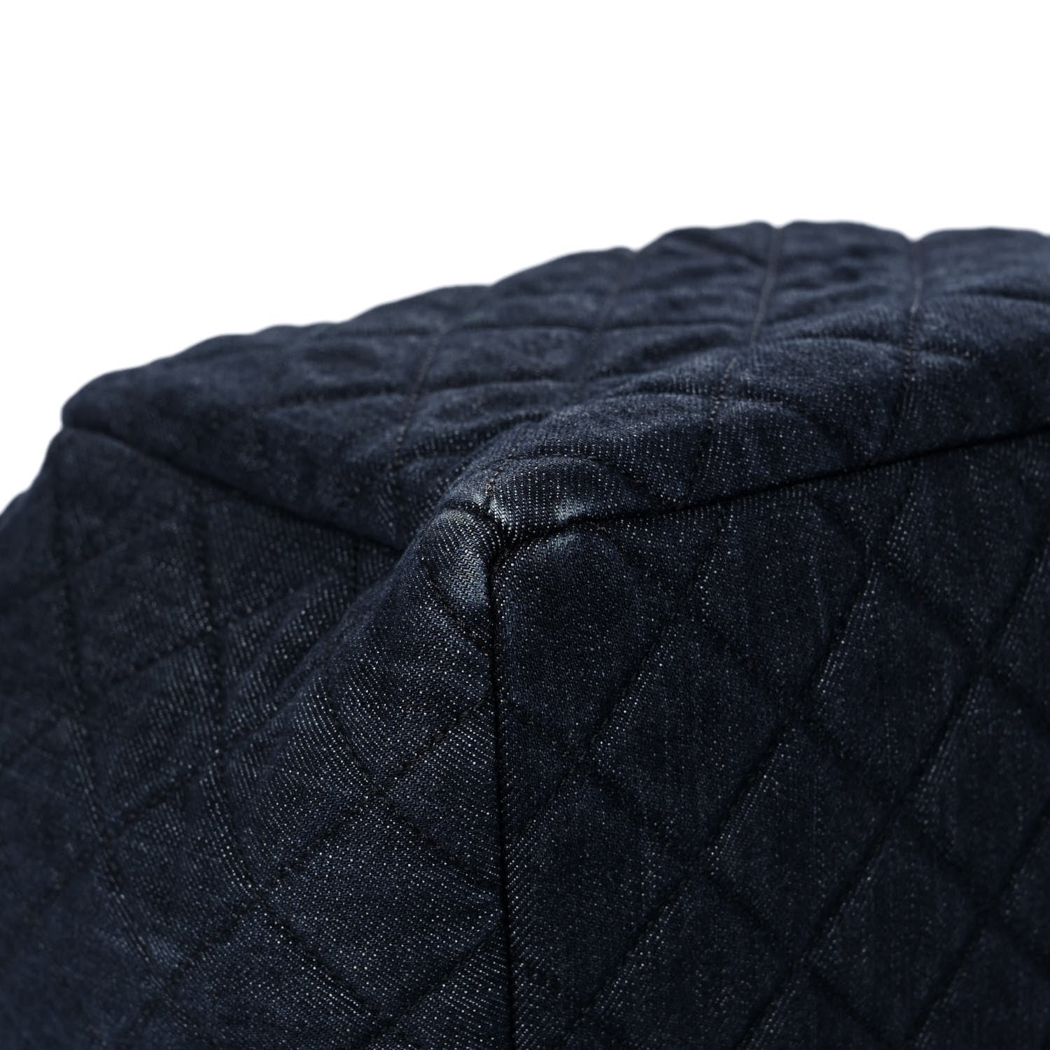 Chanel Washed Denim Quilted Small Urban Spirit Drawstring Bag Dark Blue 9 of 12