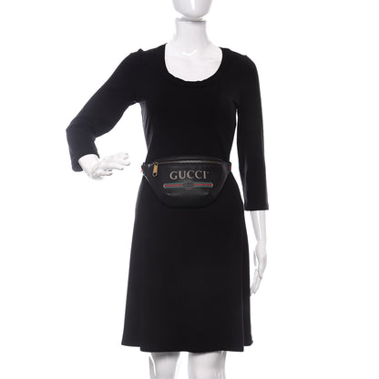 Gucci Grained Calfskin Small Logo Belt Bag Black 2 of 11