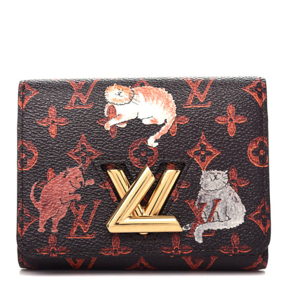 Louis Vuitton Catogram Twist Compact Wallet Marron 1 of 8