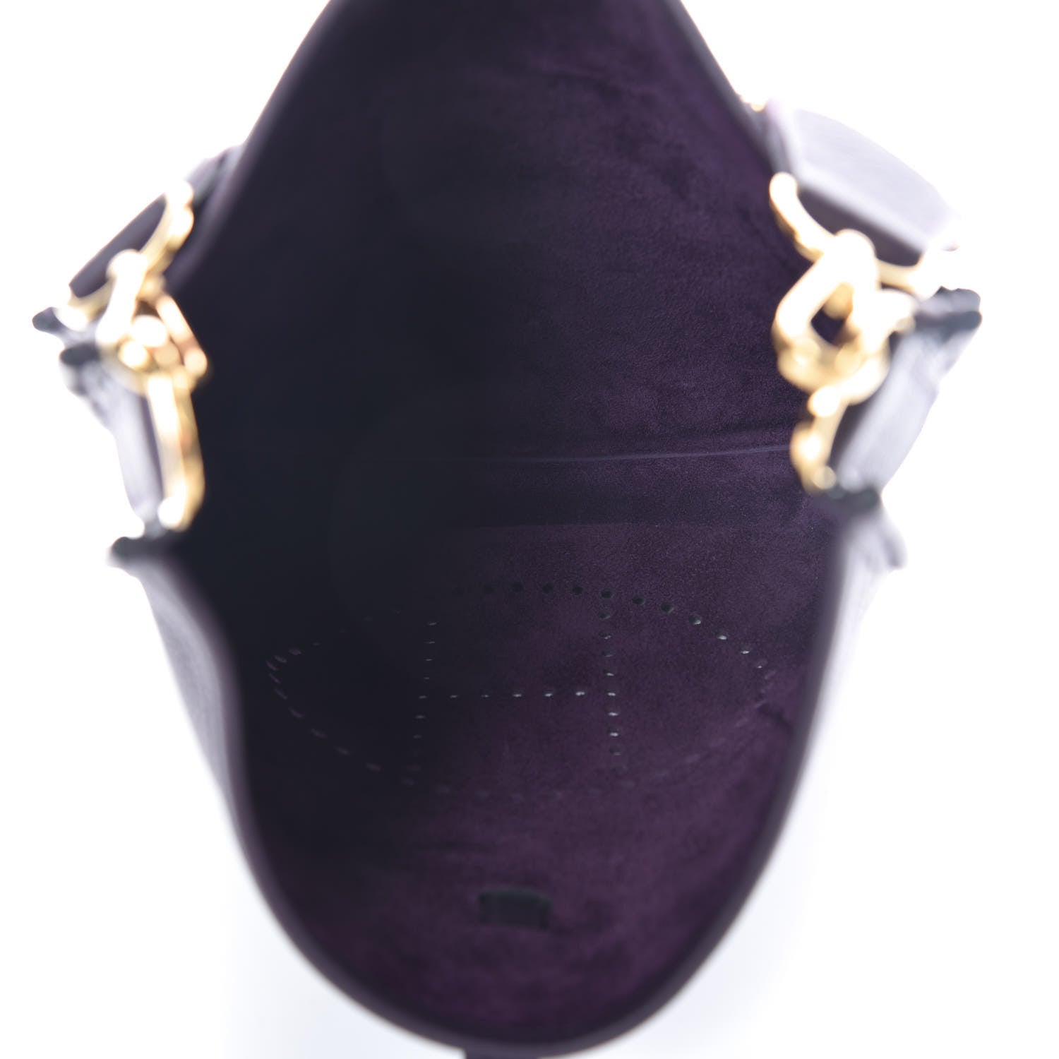 Hermes Taurillon Clemence Evelyne III PM Raisin 5 of 8