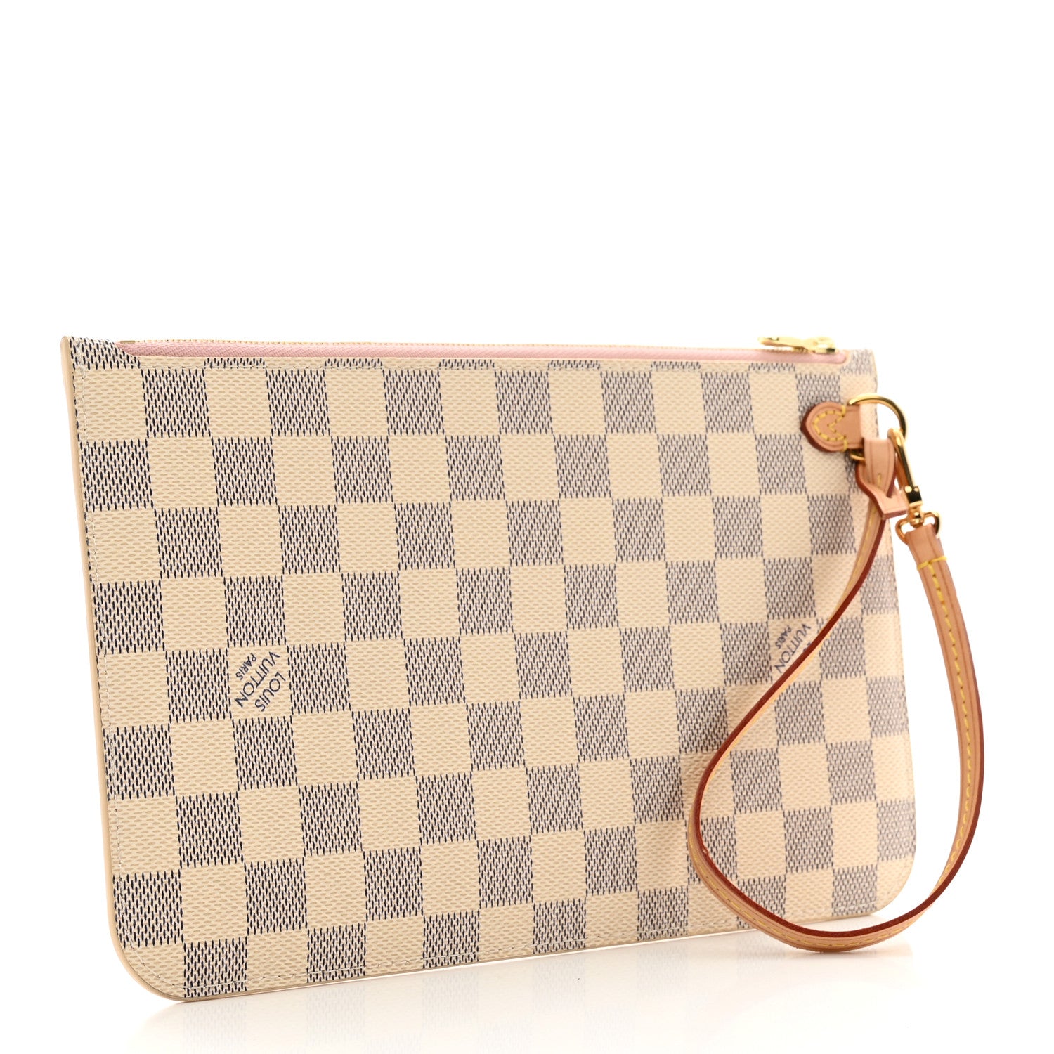 Louis Vuitton Damier Azur Neverfull MM GM Pochette Rose Ballerine 3 of 6