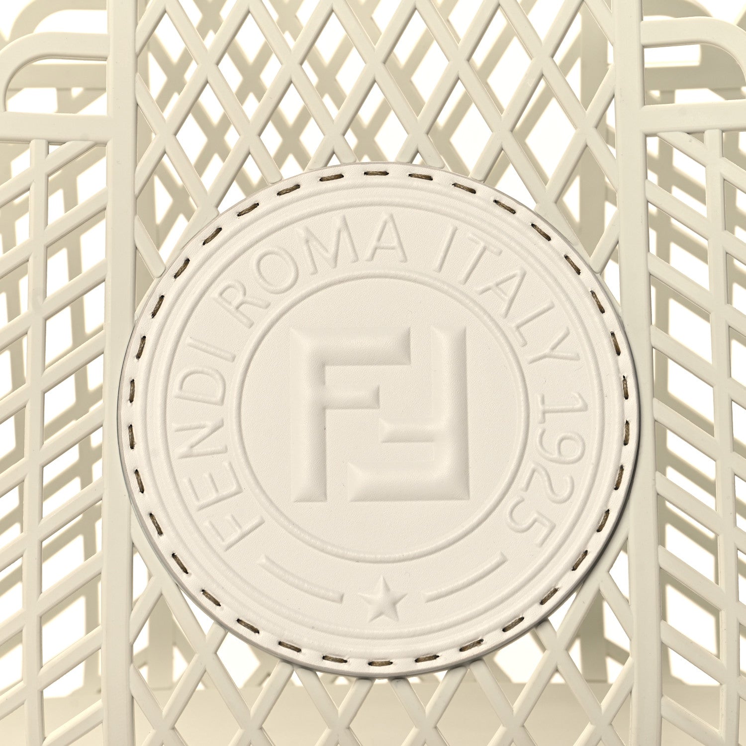 Fendi Recycled Plastic Vitello Liberty Matte Medium Fendi Basket White Ice 9 of 11