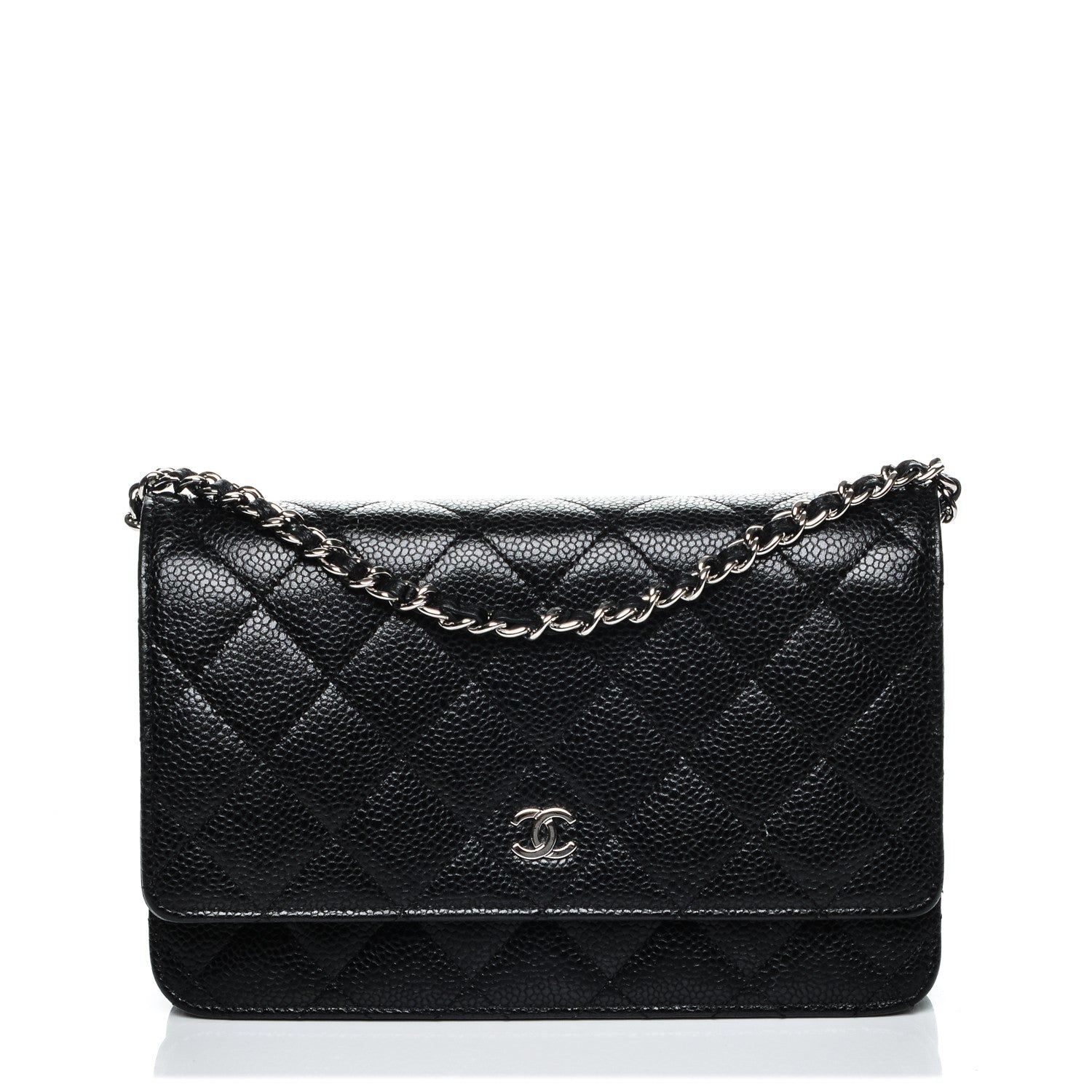 Chanel Caviar Quilted Wallet On Chain WOC Black 1 of 8