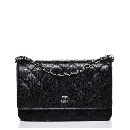 Chanel Caviar Quilted Wallet On Chain WOC Black 1 of 8