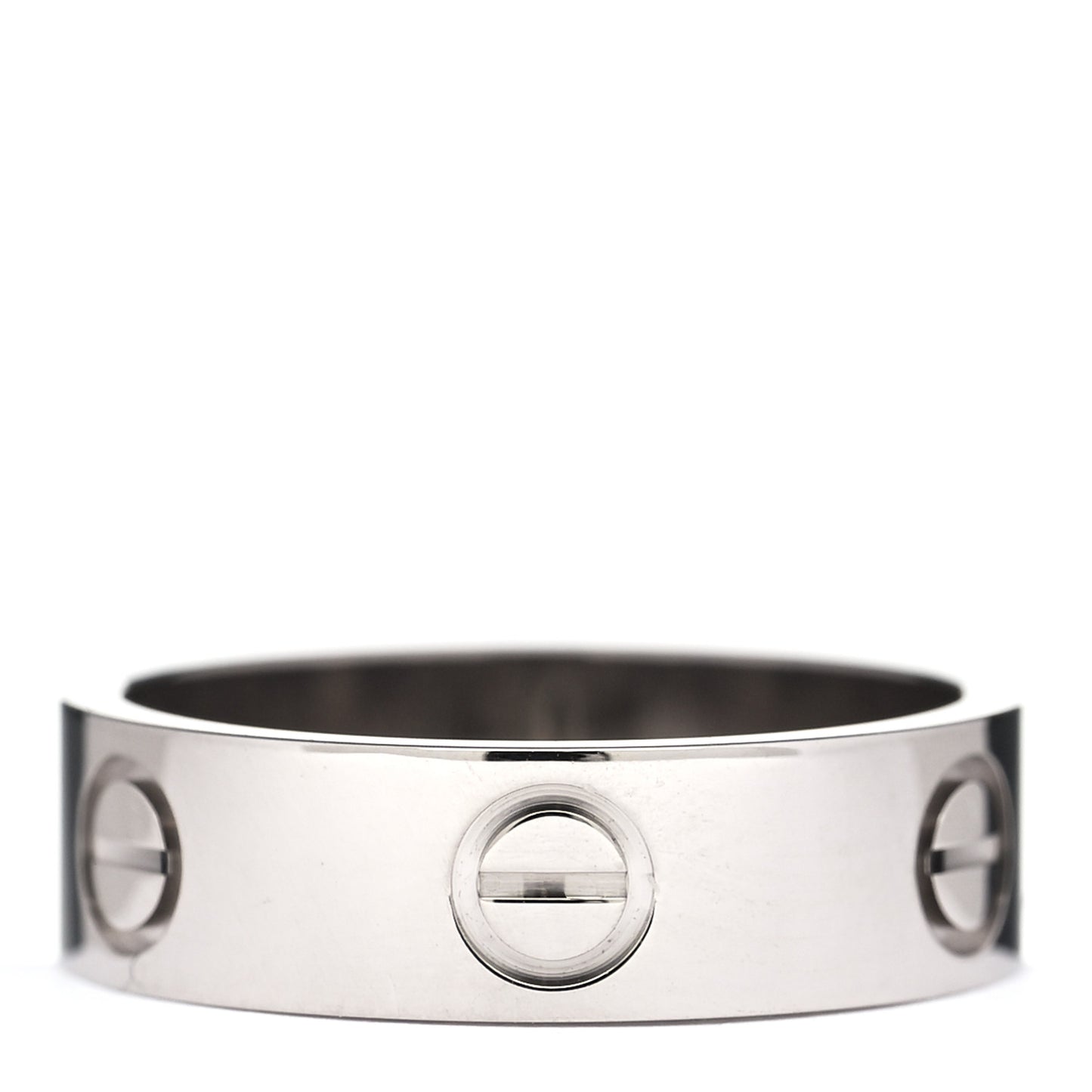 18K White Gold 5.5mm LOVE Ring 53 6.25