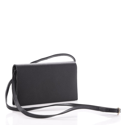 Gucci Dollar Calfskin Mini Swing Wallet Bag Black 3 of 8