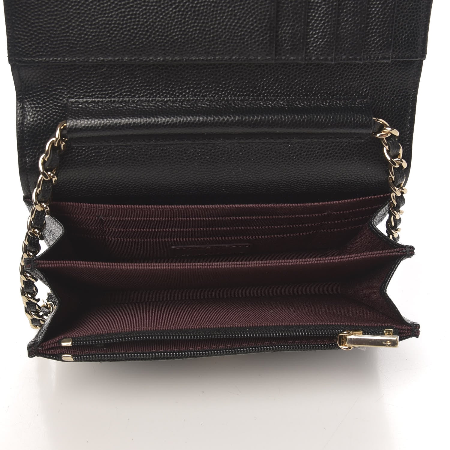 Chanel Caviar Quilted Mini Wallet On Chain WOC Black 6 of 9