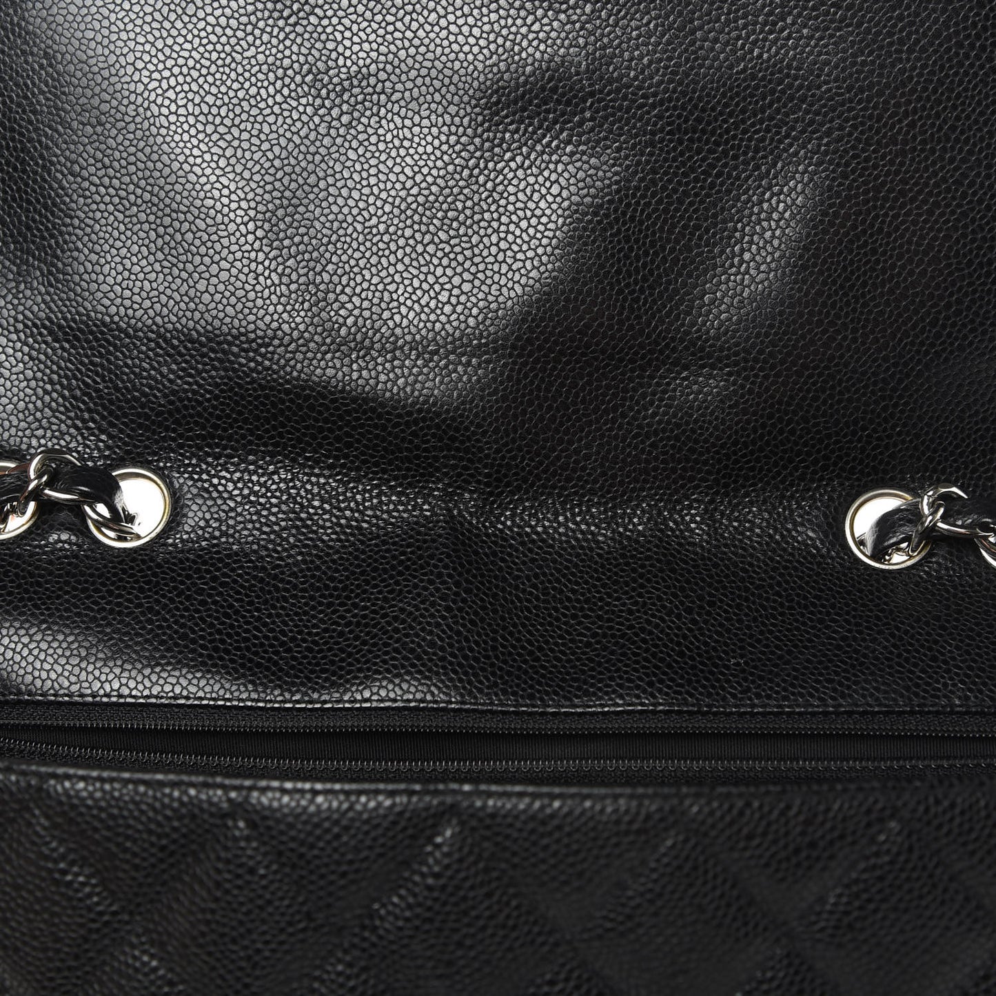Caviar Quilted Jumbo Single Flap Black