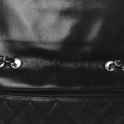 Chanel Caviar Quilted Jumbo Single Flap Black 12 of 15
