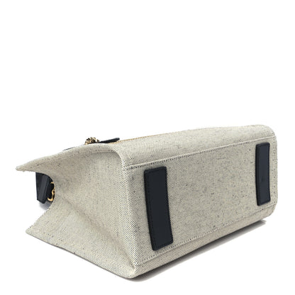 Versace Canvas Studded Logo Tote Bag Beige 4 of 11