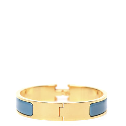 Hermes Enamel Narrow Clic Clac H Bracelet PM Bleu Indien 2 of 3