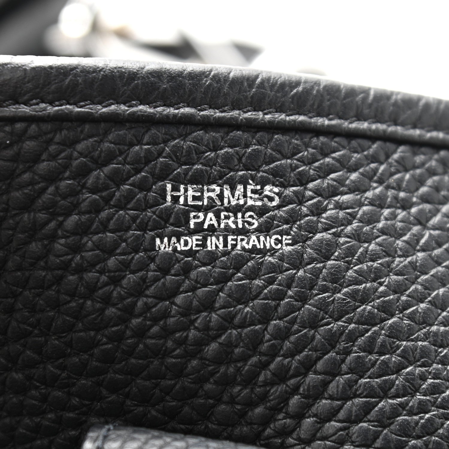 Hermes Taurillon Clemence Evelyne III PM Black 5 of 10