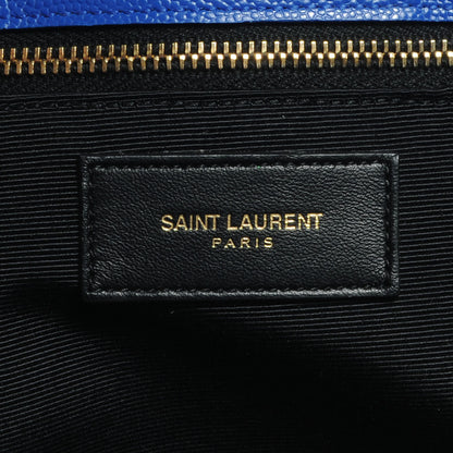 Saint Laurent Matelasse Chevron Cassandre Shopper Royal Blue 8 of 11