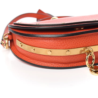 Chloe Calfskin Small Nile Bracelet Minaudiere Bag Sepia Red 8 of 9