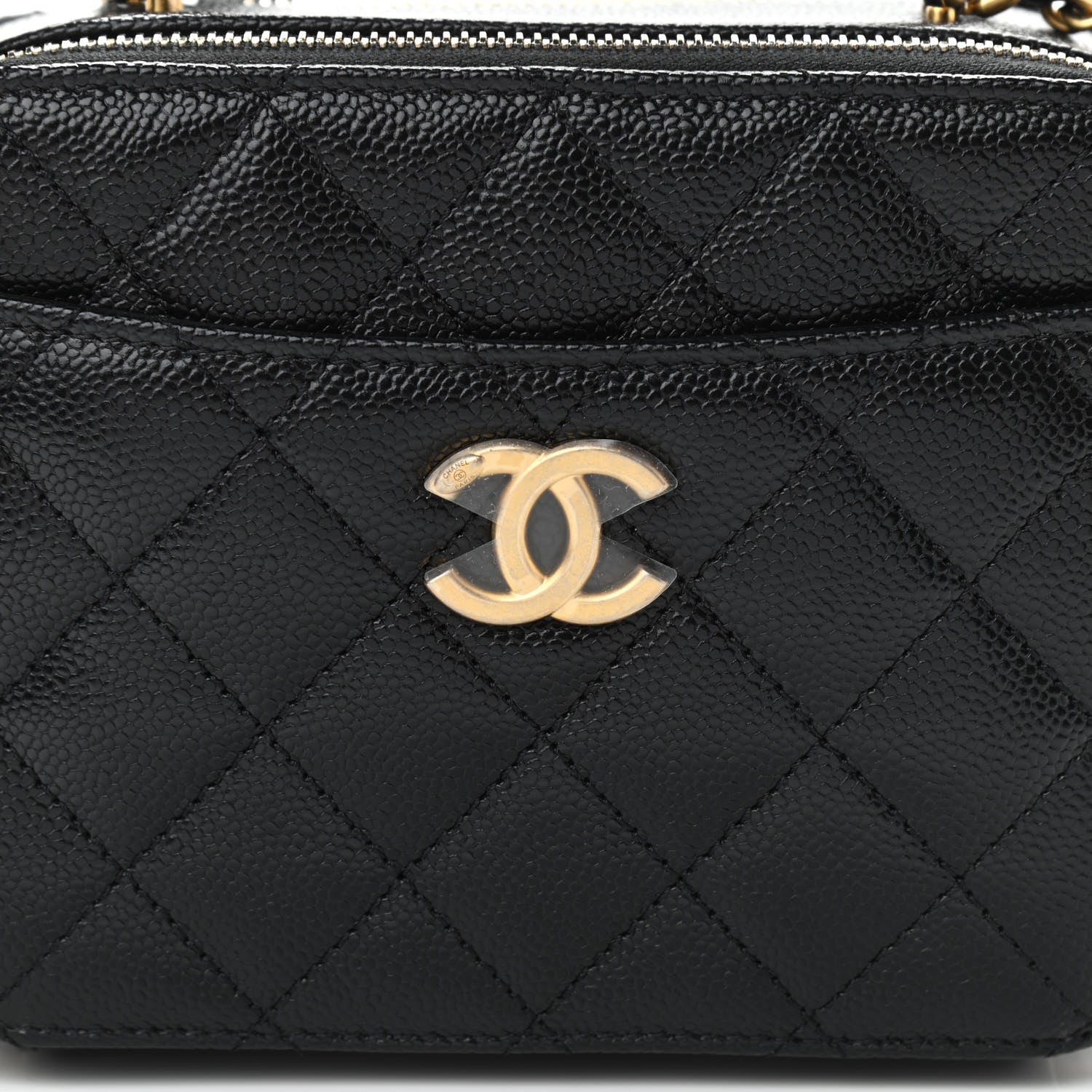 Chanel Caviar Quilted Mini Pick Me Up Vanity Case Black 8 of 11