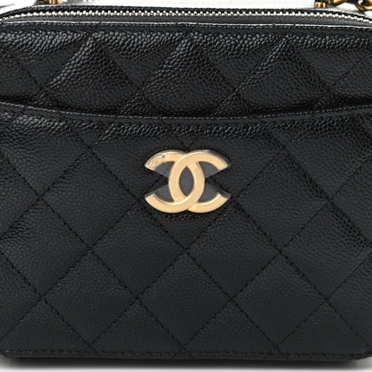 Chanel Caviar Quilted Mini Pick Me Up Vanity Case Black 8 of 11