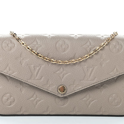 Louis Vuitton Empreinte Pochette Felicie Chain Wallet Tourterelle 9 of 11