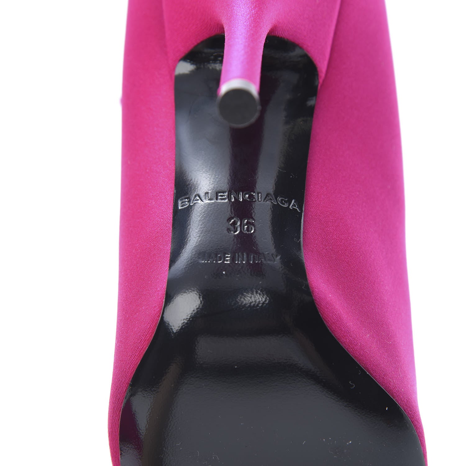 Balenciaga Jersey Crepe Extreme Pointed Toe Knife Booties 36 Dark Pink 6 of 7