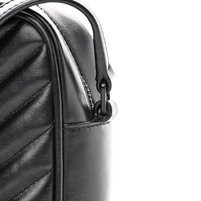 Saint Laurent Calfskin Matelasse Monogram Lou Camera Bag Black 13 of 16