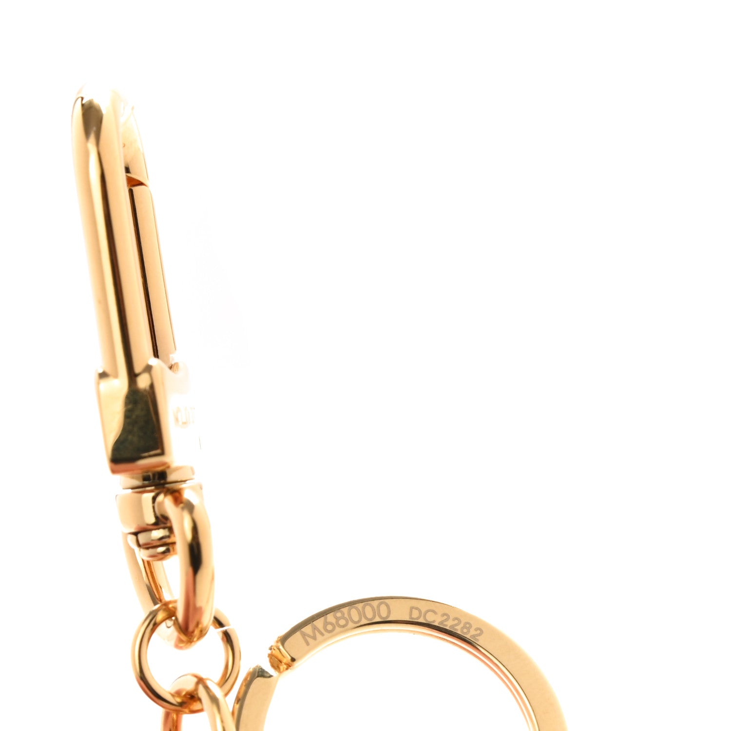 Louis Vuitton Metal LV Circle Bag Charm Key Holder Gold 5 of 5