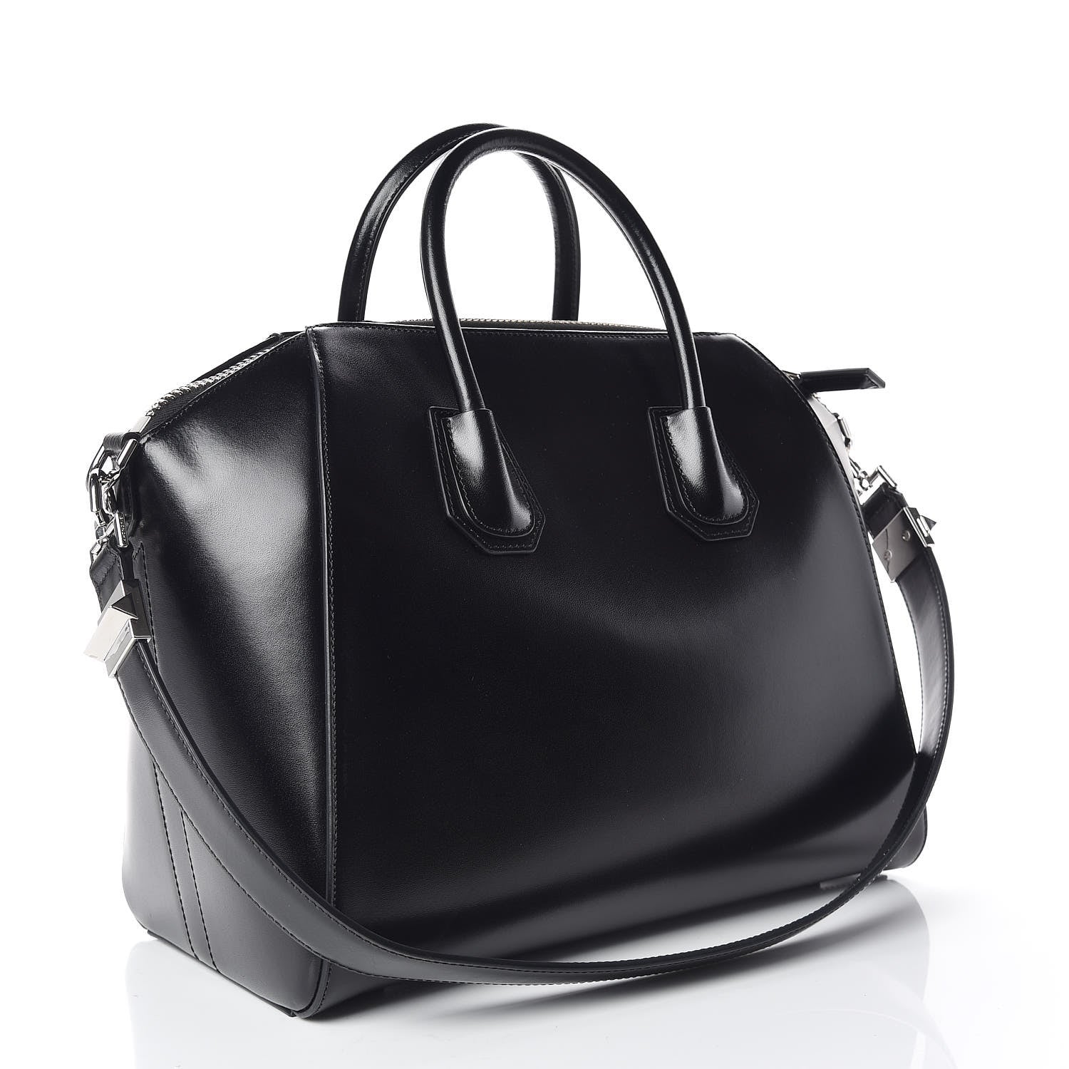 Givenchy Shiny Lord Calfskin Medium Antigona Black 3 of 9