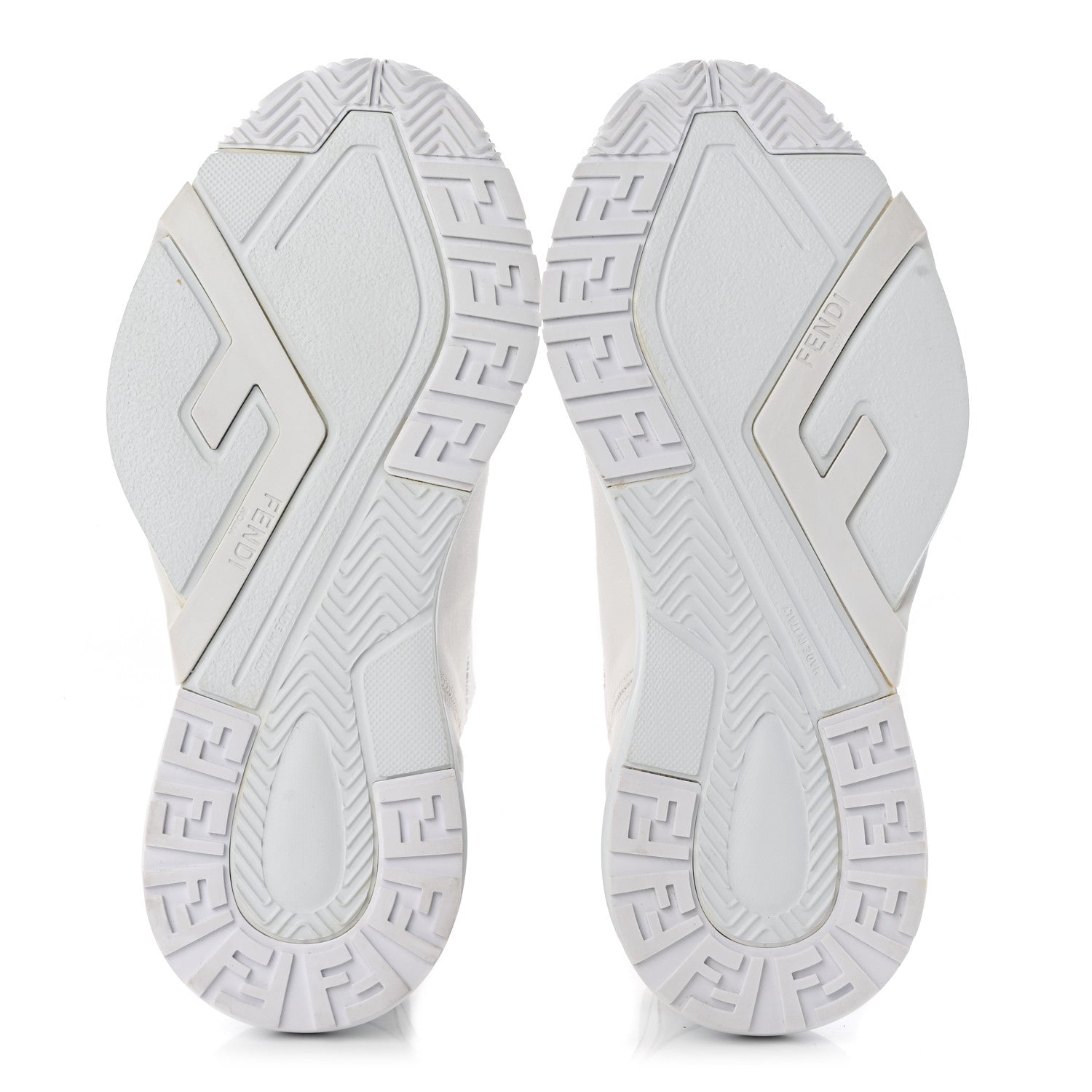 Fendi Vitello Womens Fendi Flow Low Top Sneakers 35 Ultra White 6 of 15