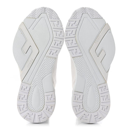 Fendi Vitello Womens Fendi Flow Low Top Sneakers 35 Ultra White 6 of 15