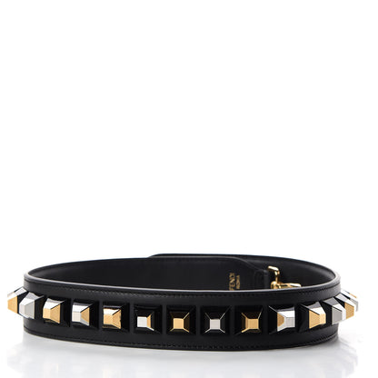 Fendi Calfskin Studded Strap You Black Gold 2 of 5