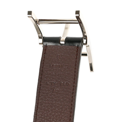 Hermes Box Togo 32mm Hapi Belt 95 38 Black Prune 5 of 6