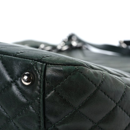 Chanel Iridescent Calfskin Chevron Quilted Surpique Tote Black 10 of 11