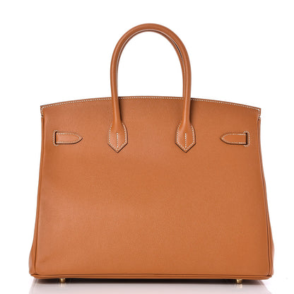 Hermes Epsom Birkin 35 Toffee 5 of 34