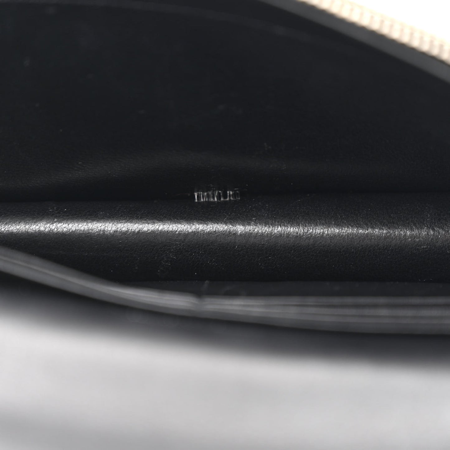 Smooth Calfskin Classic Monogram Kate Tassel Chain Wallet Black