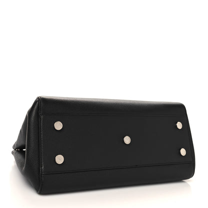 Saint Laurent Grained Calfskin Small Cabas Rive Gauche Black 4 of 13