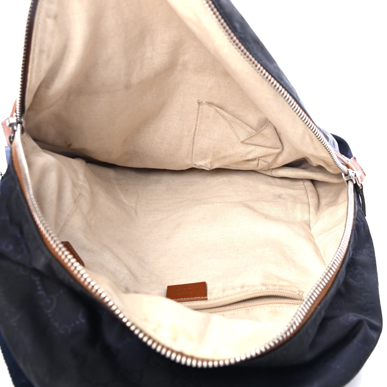Gucci Nylon Monogram Medium Classic Backpack Blue 4 of 4