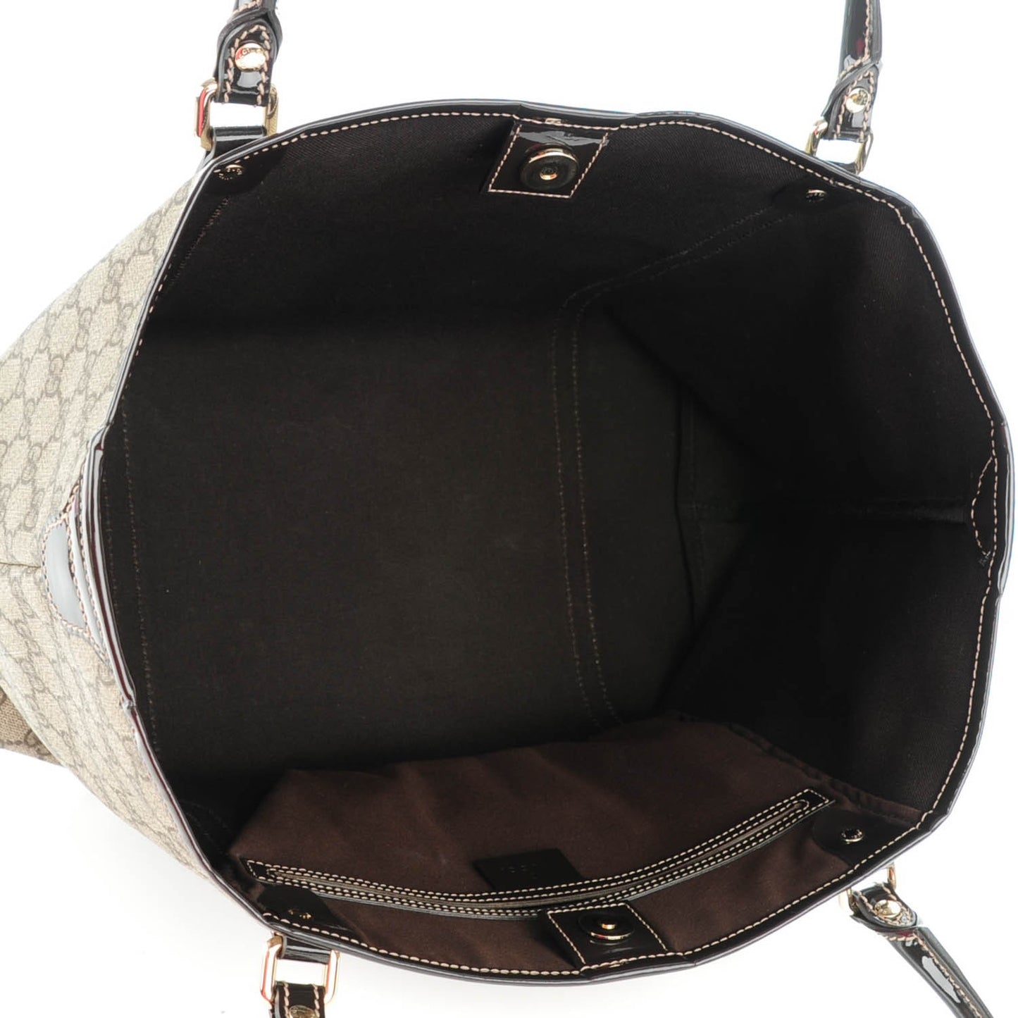 GG Plus Monogram Medium Joy Tote Brown