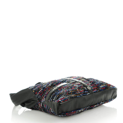 Chanel Tweed Lambskin Large Girl Bag Multicolor Black 4 of 7