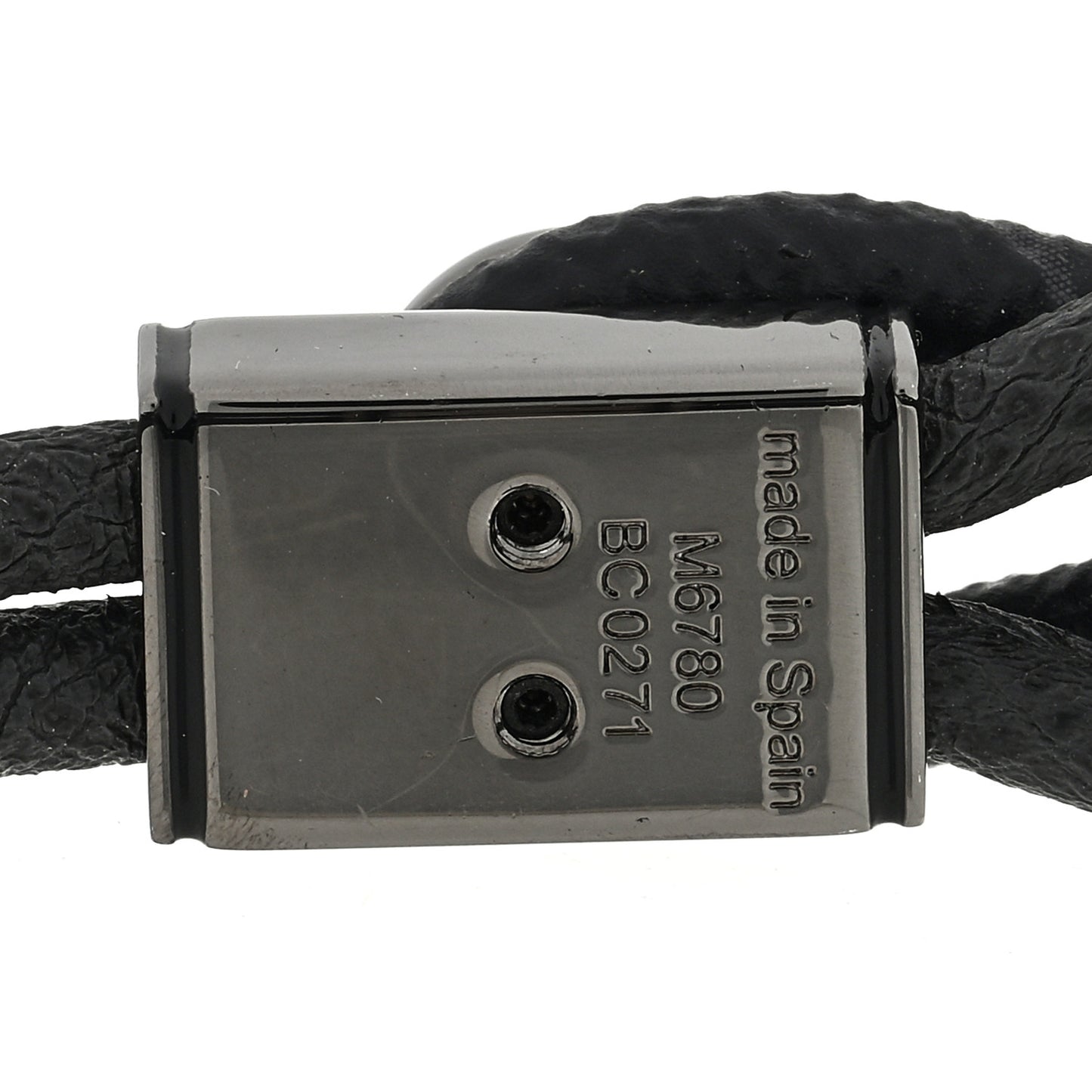 Monogram Eclipse Taiga Loop It Bracelet Black