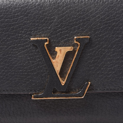 Louis Vuitton Taurillon Capucines Wallet Black 9 of 9