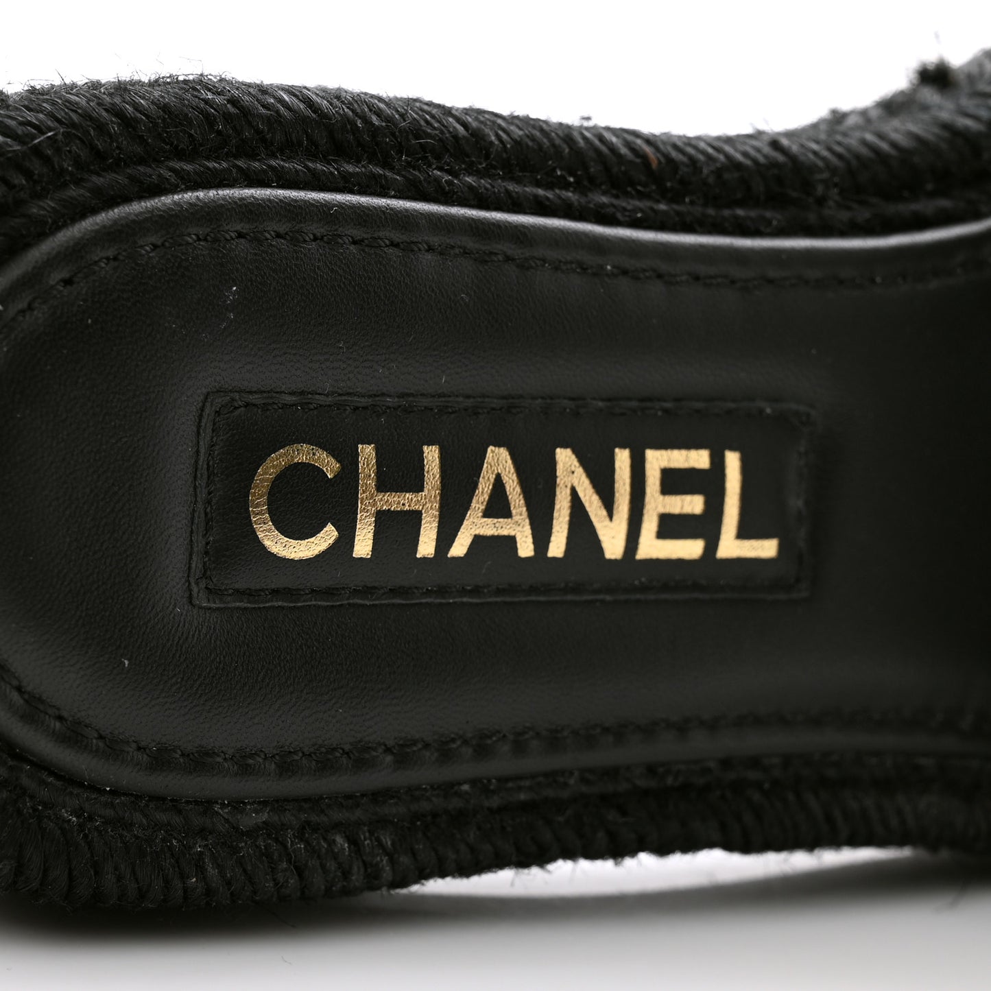 Lambskin Espadrille Mule Sandals 37 Black