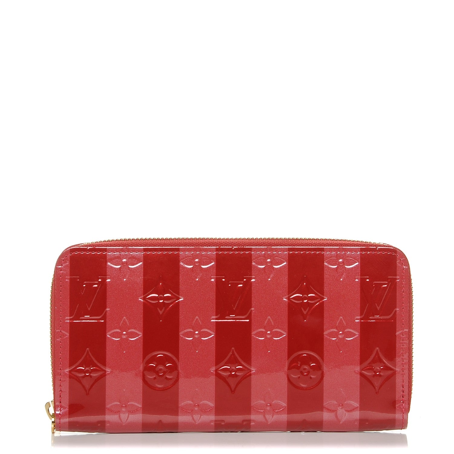 Louis Vuitton Vernis Rayures Zippy Wallet Pomme D'Amour 1 of 6