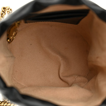 Gucci Calfskin Matelasse Mini GG Marmont 2.0 Bucket Bag Black 5 of 11