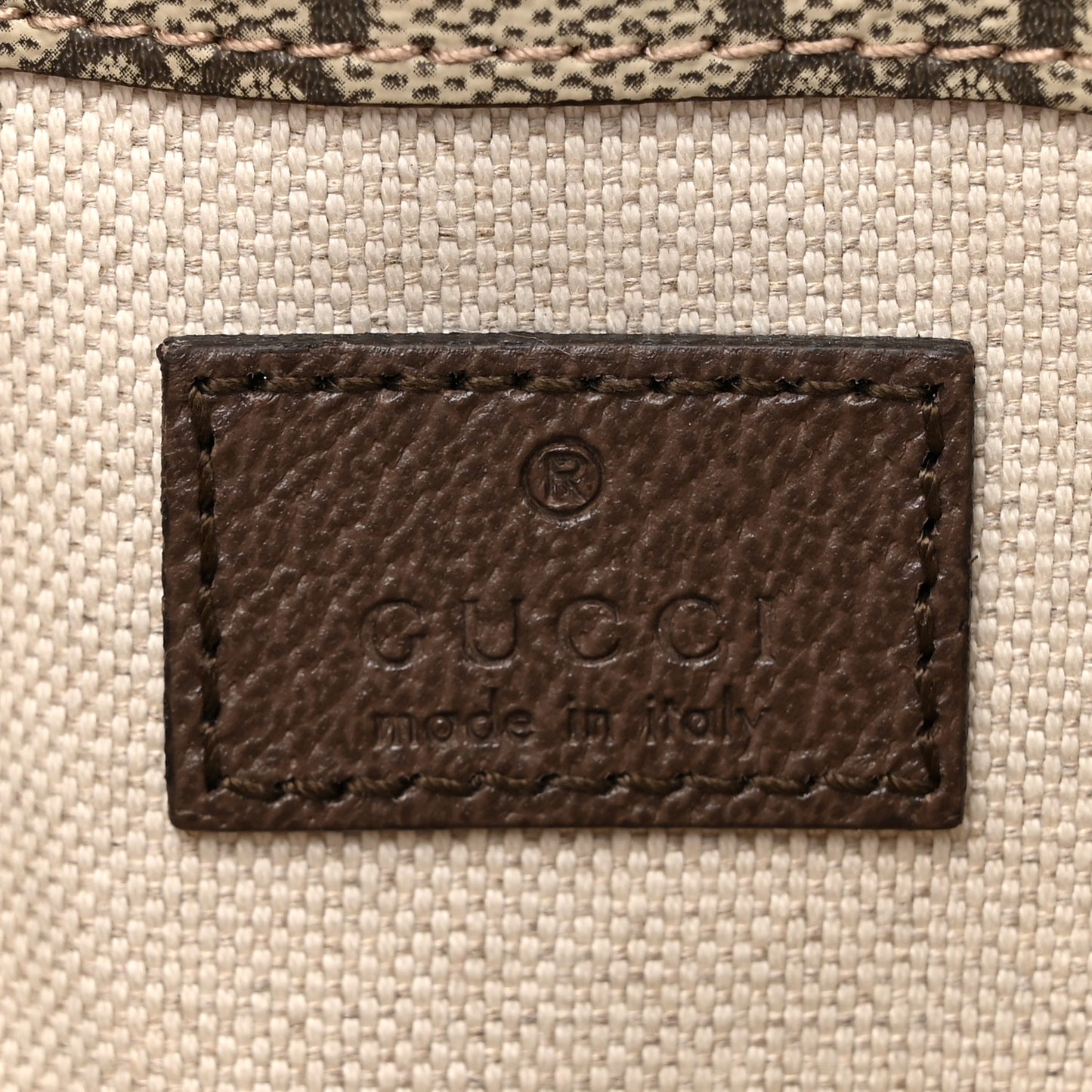 GG Supreme Monogram Neo Vintage Web Belt Bag Brown